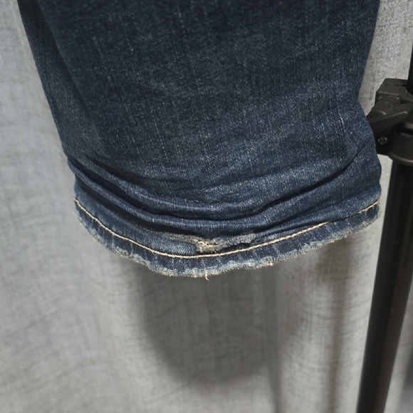 Vigoss Women's Slim Boot Cut Jeans in Faded Distressed Blue Size 14 - Picture 13 of 14